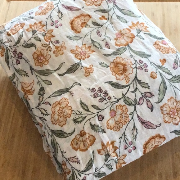 Hill Bedding Hill 0 Linen Floral Duvet Cover